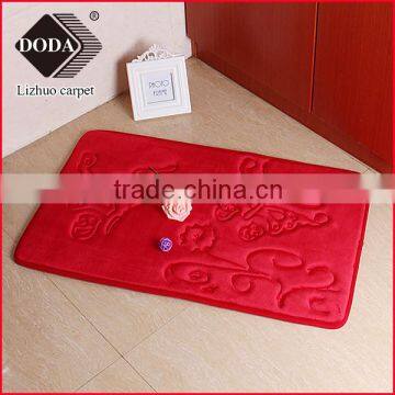 Non slip color changing door mat