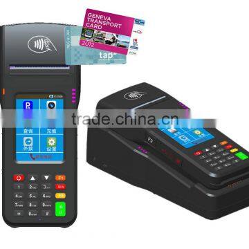 Portable POS,support RFID and barcode reading, with Bluetooth, GPRS, GPS, Wi-Fi, Beidou, camera