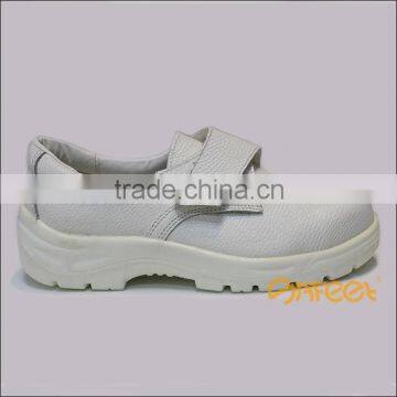 China brand leather PU injection chemical lab steel toe safety shoes for women and sanitary boots SA-6118