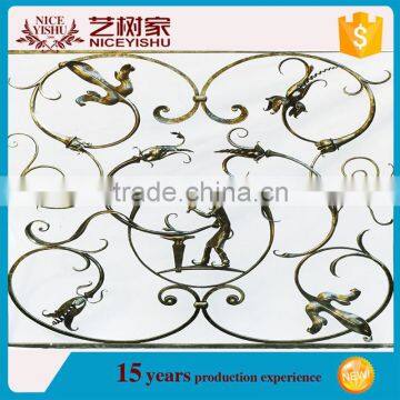 forged steel window grills / low price wrought iron window grills design