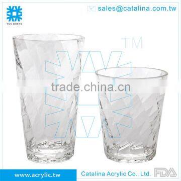 Plastic Acrylic HEART BOTTOM TUMBLER