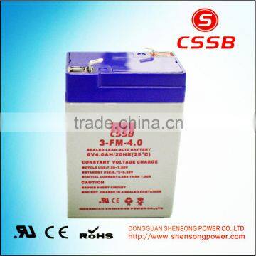 6v4ah valve rechargeable lead acid battery