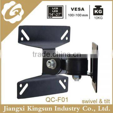 Small Simple With Cheaper Lower Price Adjustable 90 Degrees Swivel LCD LED PLASMA TV Wall Mount VESA 100*100 up to 27 Inch photo-4