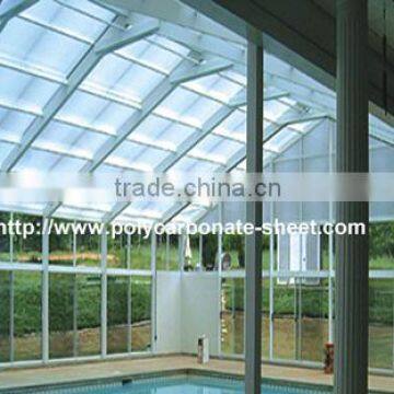 skylight/swimming pool roof/polycarbonate hollow sheet