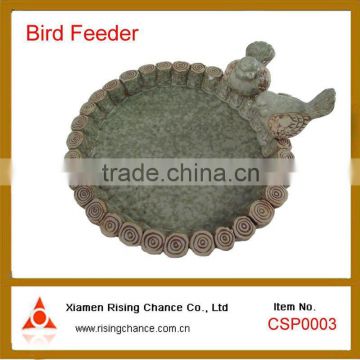 Oval Ceramic Porcelain Bird Feeder