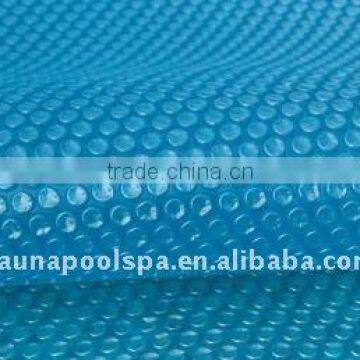 Swimming solar pool blue cover