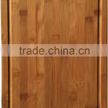 Large bamboo cutting board with groove