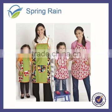 Mother and daughter fitted apron