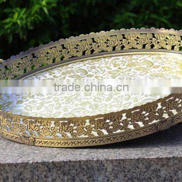 Desktop Cosmetics Storage Box Large Creative European Style Retro Brush Barrel Skin Care Products Finishing Box Top Grade Tray photo-3