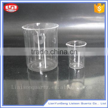 Quartz Glass scientific laboratory glassware , glass measuring beaker