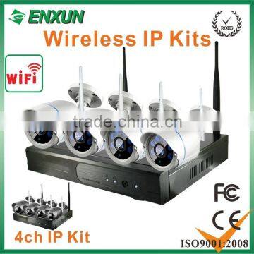 wholesale hot- wirleless ip cmaera kits 4ch infrared cctv security camera system outdoor