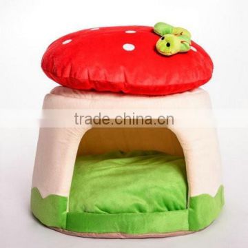 cute mushroom pet plush house, pet plush house, plush mushroom pet home