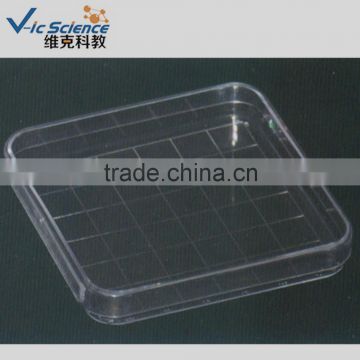 100mm Plastic square Petri Dishes