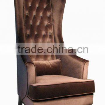 upholsteryed high back queen throne chair TC1010