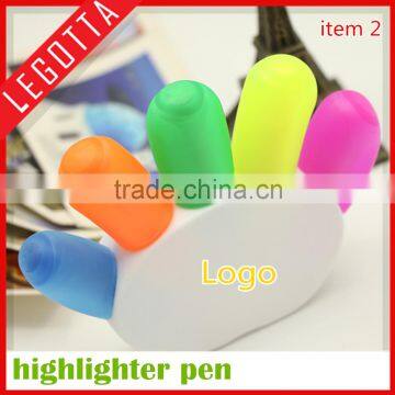Bulk sale cheap novelty 5 in 1 colorful smart indelible marker pen for school