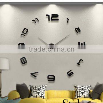 Large sitting room art individuality creative quartz fashion DIY 3D EVA wall clock