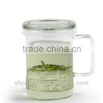 400ml borosilicate glass mug