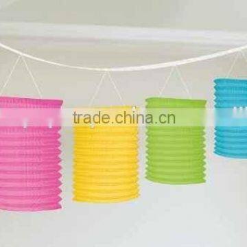 NEW YIWU Wholesale Accordion Paper Lanterns Multicolor Accordion Lantern Garland 12" Shower Birthday PARTY Supplies
