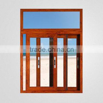 America Style Used Aluminum Single Tempered Glass Window photo-3