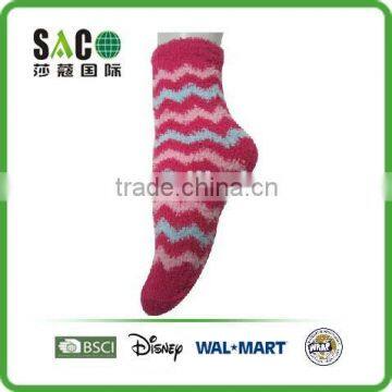 Colourful Wavy Line Jacquard Colourful Fluffy Socks photo-3