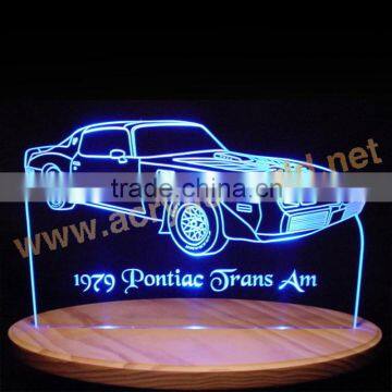 Led Lighted Hanging Acrylic Advertising Sign For Bars Shops