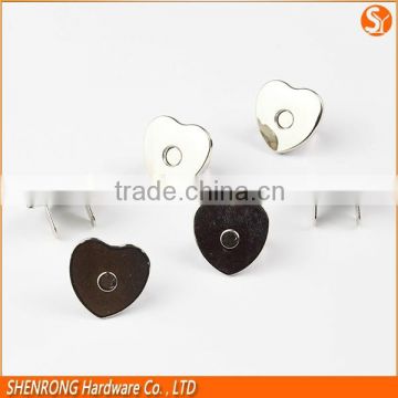 Heart Round Square Flower shape 10mm magentic button snap with Neodymium