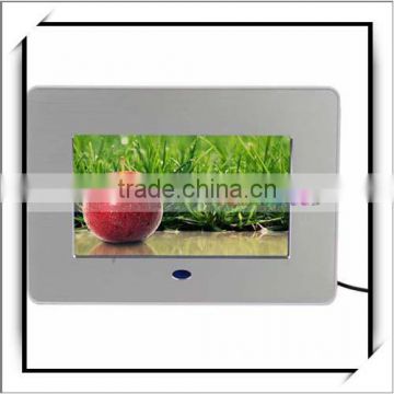 New Product Brush 7 Inch Wide Screen Digital Photo Frame