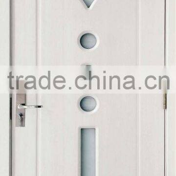 pvc mdf interior door with glass