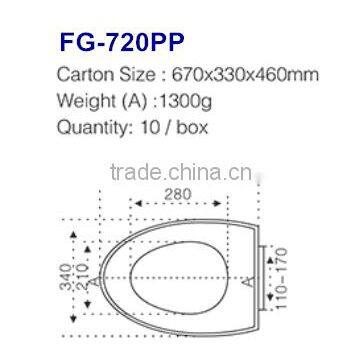 Heavy Duty Soft Closed Portable Ceramic PP Material Toilet Seat photo-6