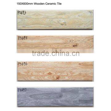 P5695 150x600mm new 3D technology inkjet wood look ceramic tile