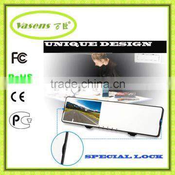 Loop Recording HD 1080p 5'' Dual Lens Recorder Mirror Vehicle DVR Dash Cam Rearview Car Camera photo-5