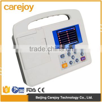 Professional Manual/Auto/Arrhythmia analysis modes 12 lead One channel digital portable ECG machine with high resolution