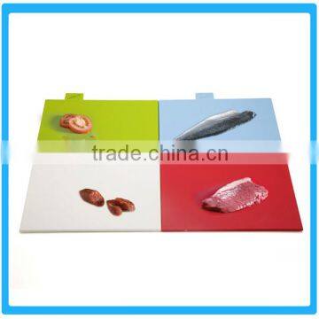 Custom Printing Kitchenwares 4-in-1 Cutting Board Plastic 4pcs Cutting Boards