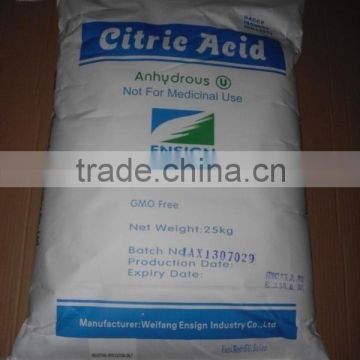 High quality Citric Acid Anhydrous food grade