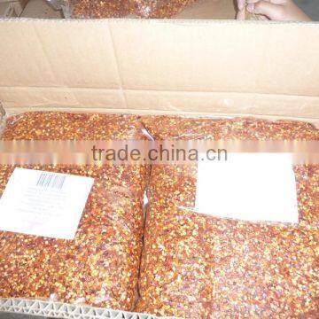 Hot selling Top Quality without seeds Dry Red Chillli Granules with HACCP HALAL QS Certificates