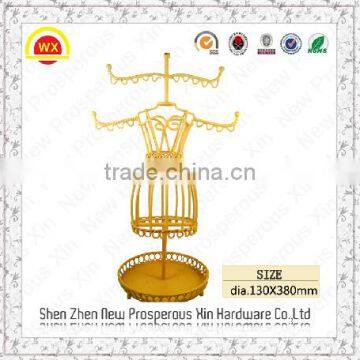 Elegant beautiful iron rack jewelry display counter stand