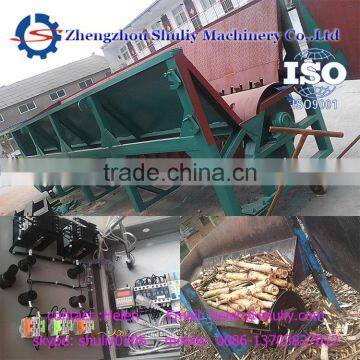 Electric two roller wood log debarker machinery Wood peeler Wood log peeling machine 008613703827012