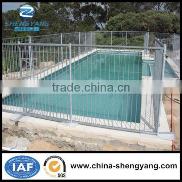 Manufacture supply hot galvanized metal tubular holding pool safty fencing/swimming pool fence for sale