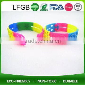 2017 OEM Fashion Type Rubber Wristband / Silicone Bracelet