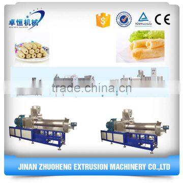 Jinan City Making Chocolate Filled Core Filling Pop Puffed Corn Snack Food Corn Chips Machine