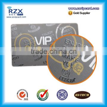 Spot UV plastic/ PVC reward/ loyalty card from China factory