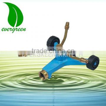 3 arm Swivel garden sprinkler with sled base