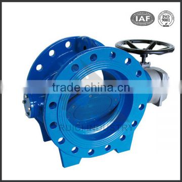 high pressure doulbe eccentric flange DN400 cast steel butterfly valve