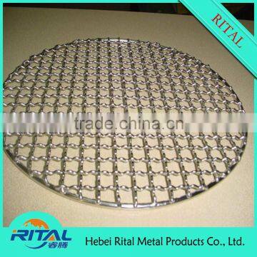 304 Stainless Steel Crimped BBQ Mesh Grill Barbecue Wire Mesh Net