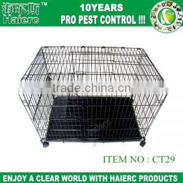 Haierc Factory Folding Metal Dog Cage Stainless Steel Dog Cage