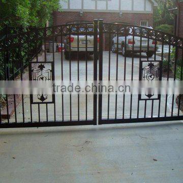 aluminum/ Wrought iron gate forged iron gate steel gates