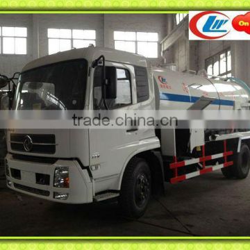 Dongfeng new cabin jetting water truck, fecal tanker truck