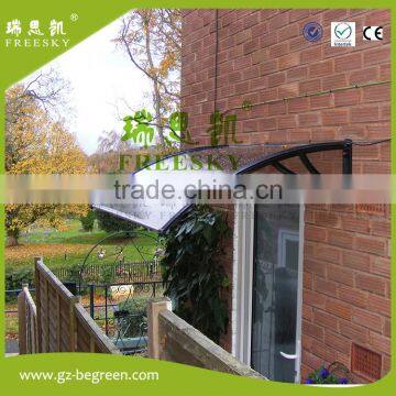 transparent plastic polycarbonate awning