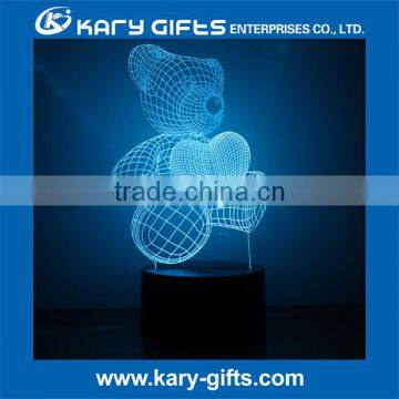Factory Supply LED Night Light 3D Illusion Table Lighting Lamp in Stocking photo-6