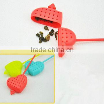 Food garde silicone heart-shaped design Silicone tea infuser